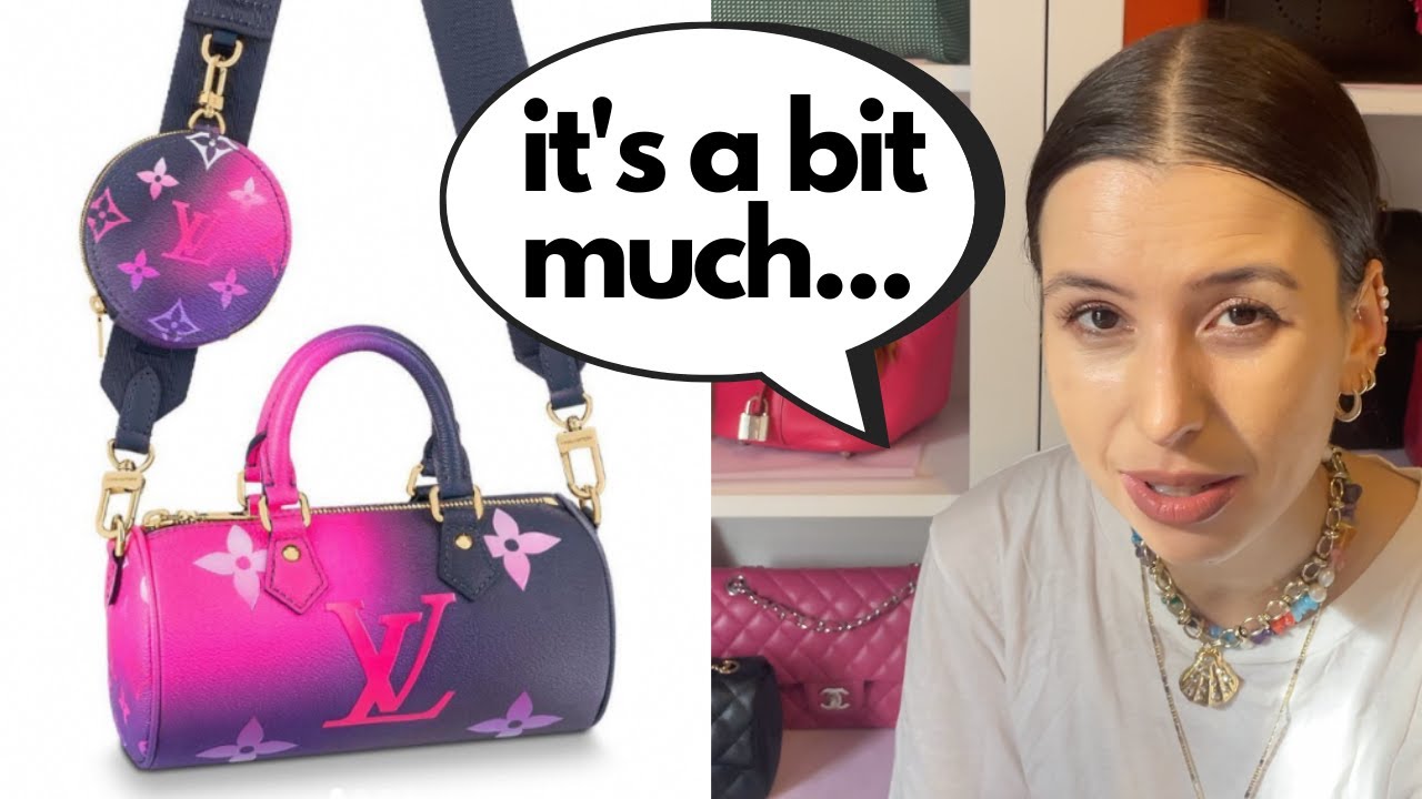 new Louis Vuitton 🌞 SUMMER CANVAS bags 💜 - midnight 🌙 papillon BB, onthego, bagatelle,
