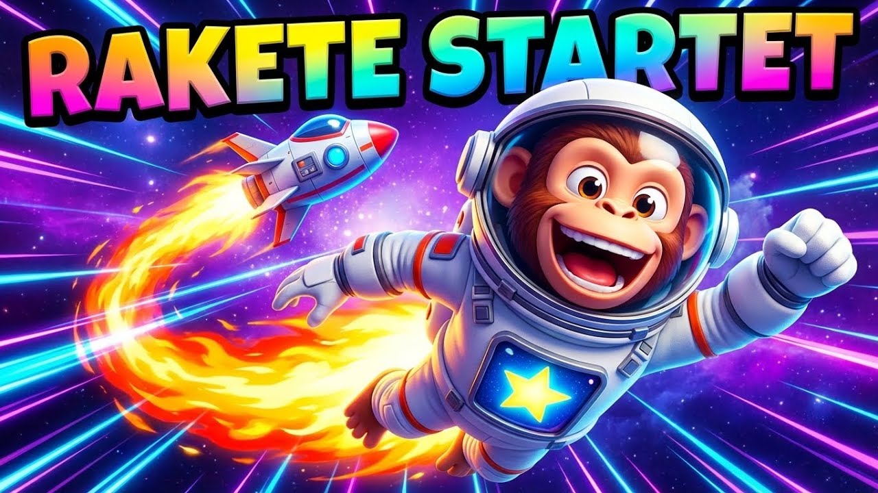 Die Rakete startet! 🚀 MonkeyPOP fliegt ins Weltall | Kinderlieder zum Mitsingen