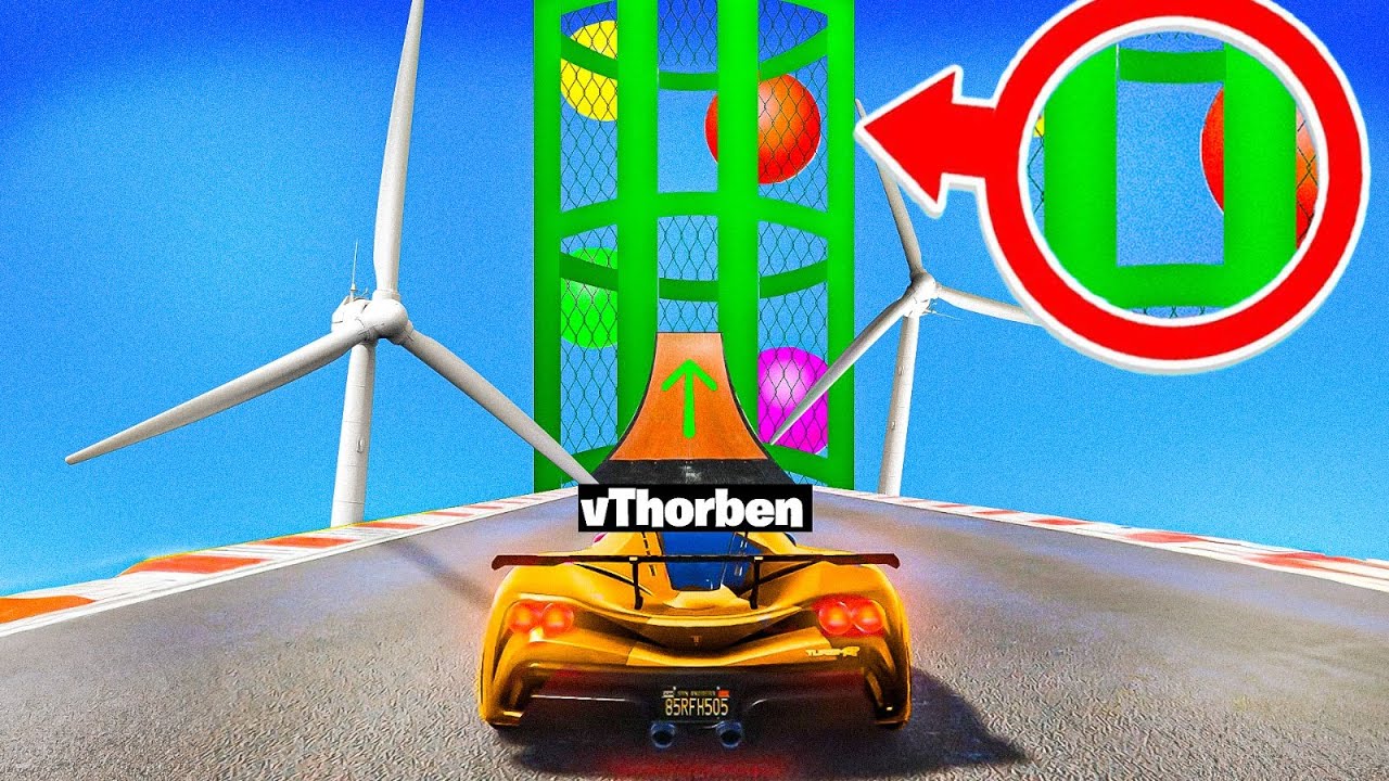 Door Een Ballenbak Vliegen Om Te Winnen! (GTA 5 Races)