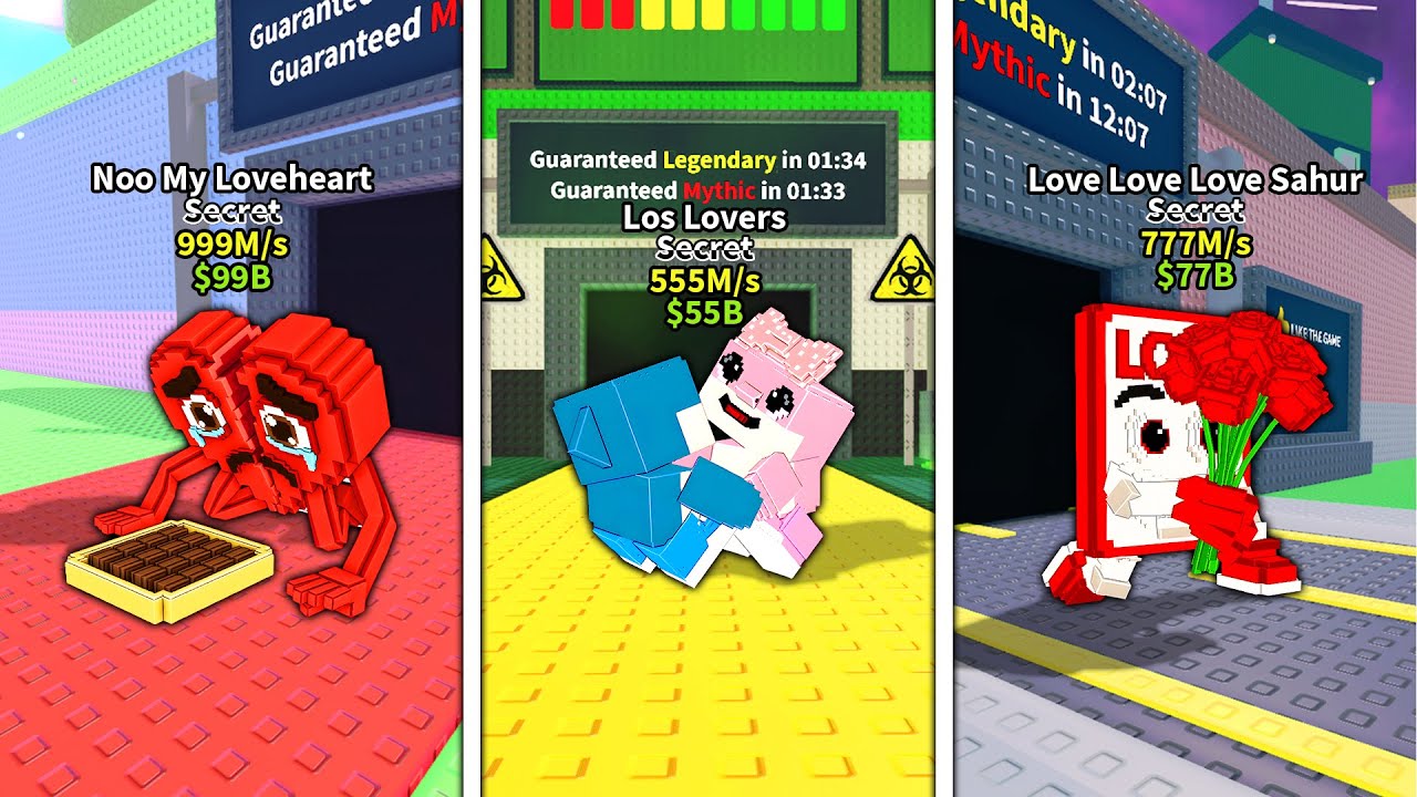 ROBLOX New Los Lovers - New Crafting Noo My Loveheart Secret - Valentine Update in Steal a Brainrot