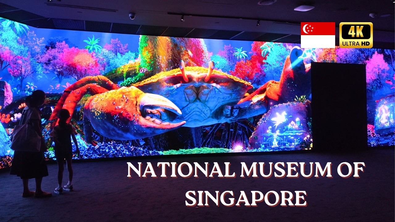 National Museum of Singapore Walking Tour 4K with Subtitles | History & Culture