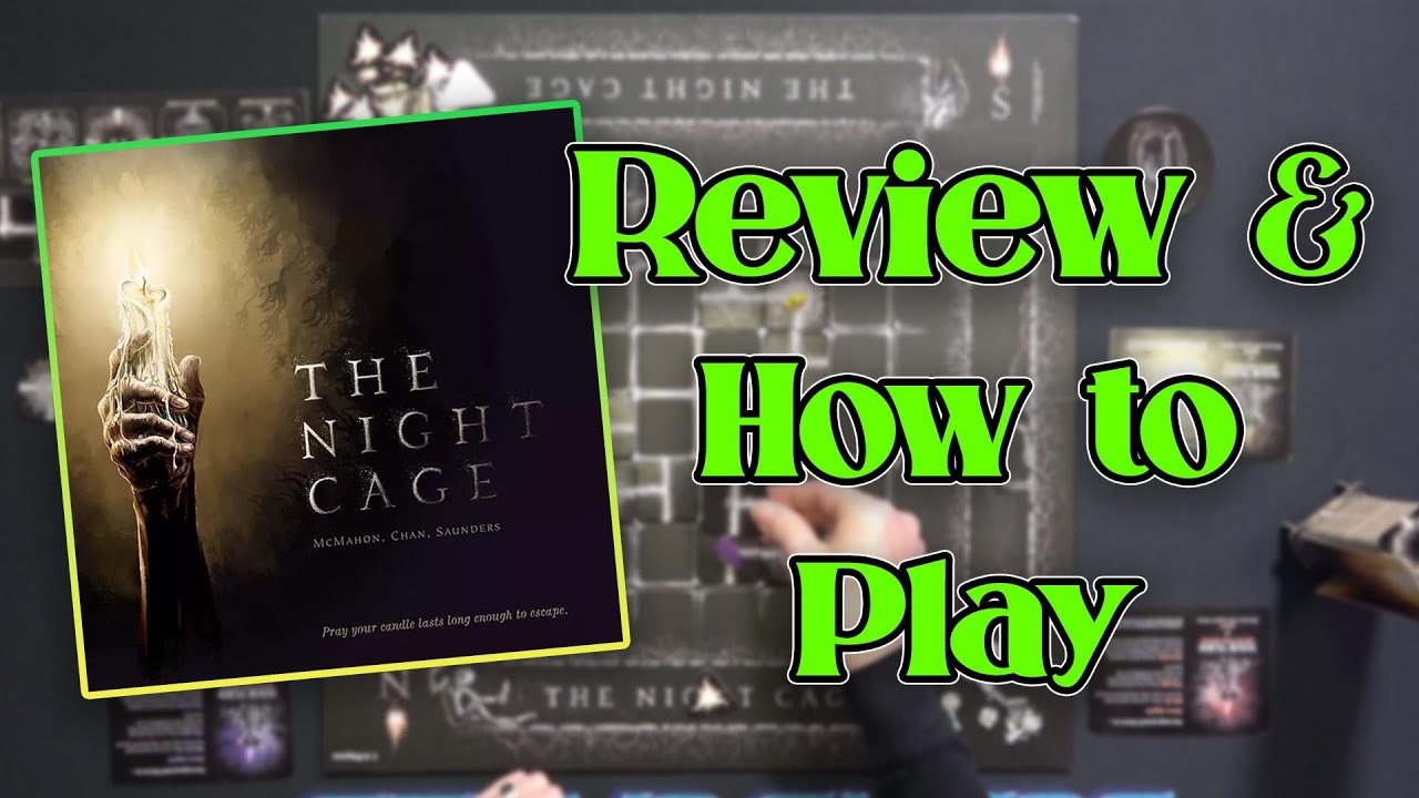 The Night Cage Review & How to Play | A Co-operative tile laying Nightmare, in a good way!