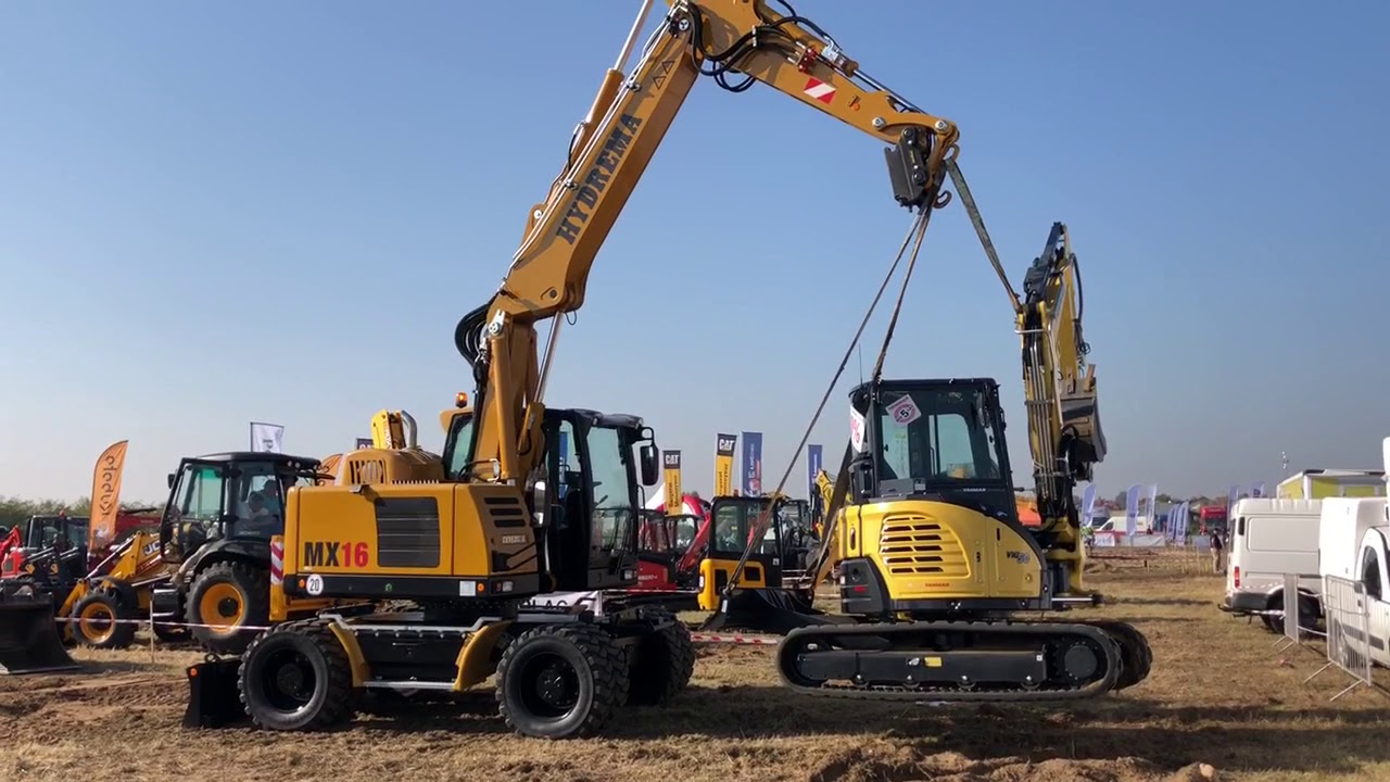 HYDREMA MX16 T4 vs YANMAR VIO50-6 eROBOCZE SHOW 2018
