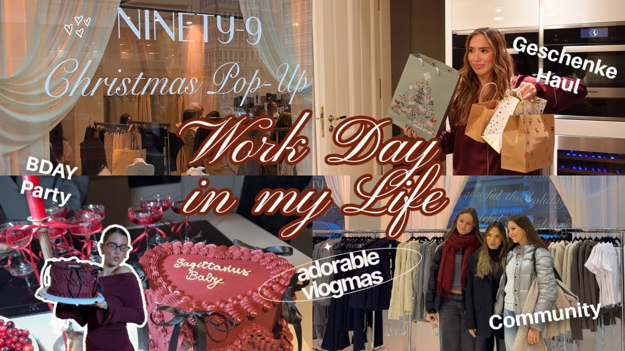 OMG! Pop-Up Store OPENING, BIRTHDAY Dinner & WORKOUTS | Adorable Vlogmas 🎄