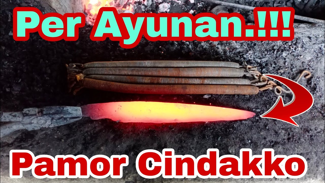 🔴 Tutorial Cara Pembuatan Badik Berpamor Cindakko Dari Perayunan.!!!
