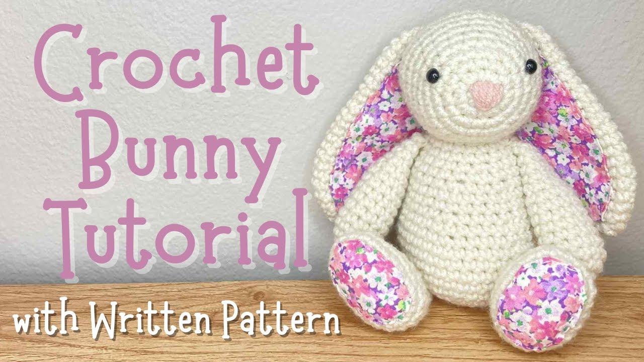【Beginner Friendly】Jellycat-Inspired Crochet Bunny Tutorial【with Written Pattern】