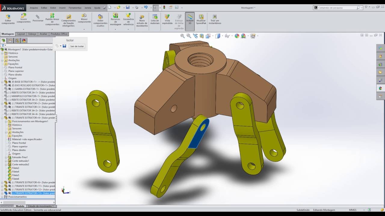 TUTORIAL SolidWorks RESTRIÇÃO DE LARGURA