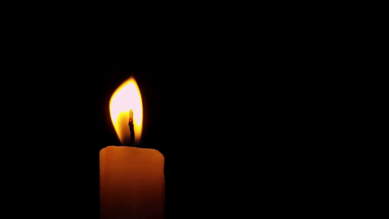 The candle burning.  Горящая свеча.