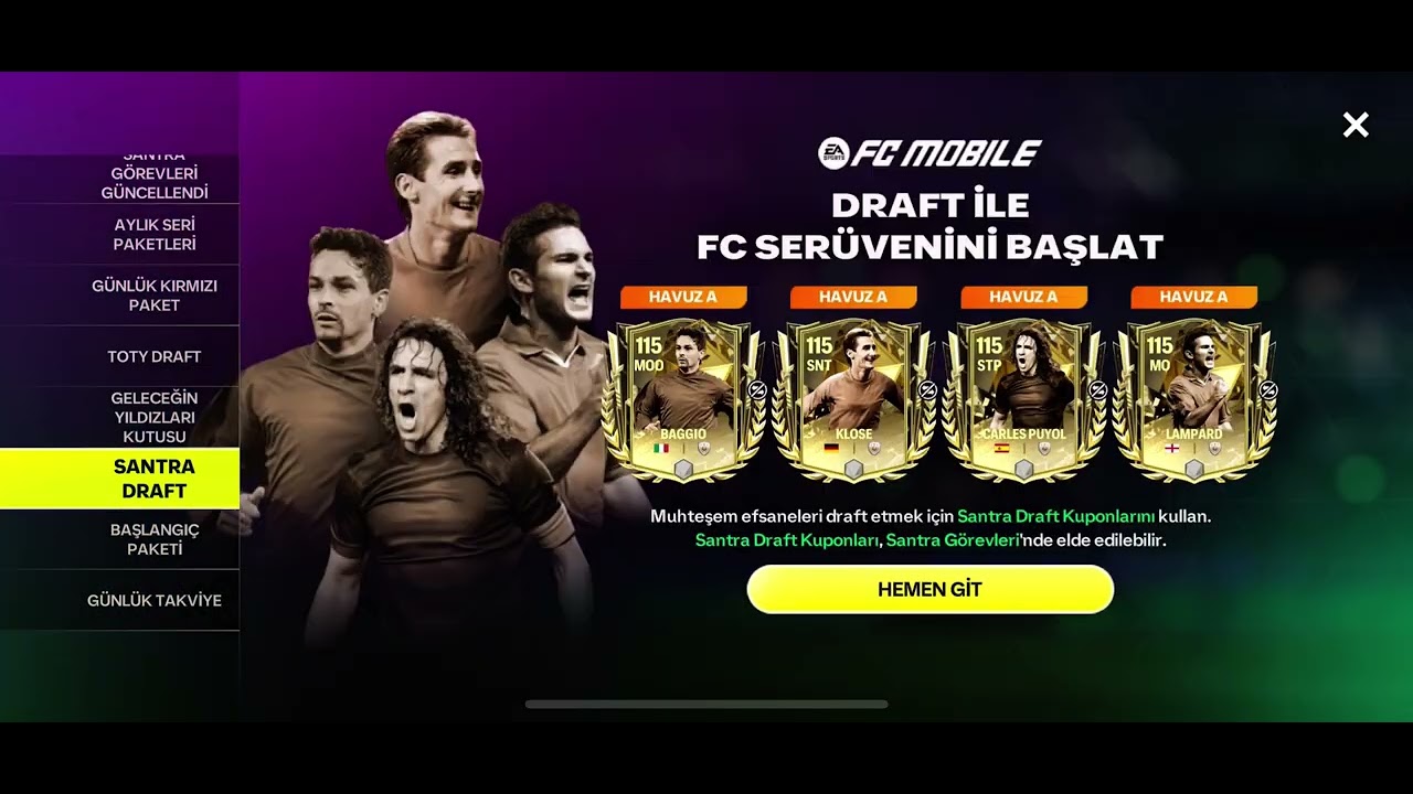 FC MOBİLE KARAKTER AÇMA