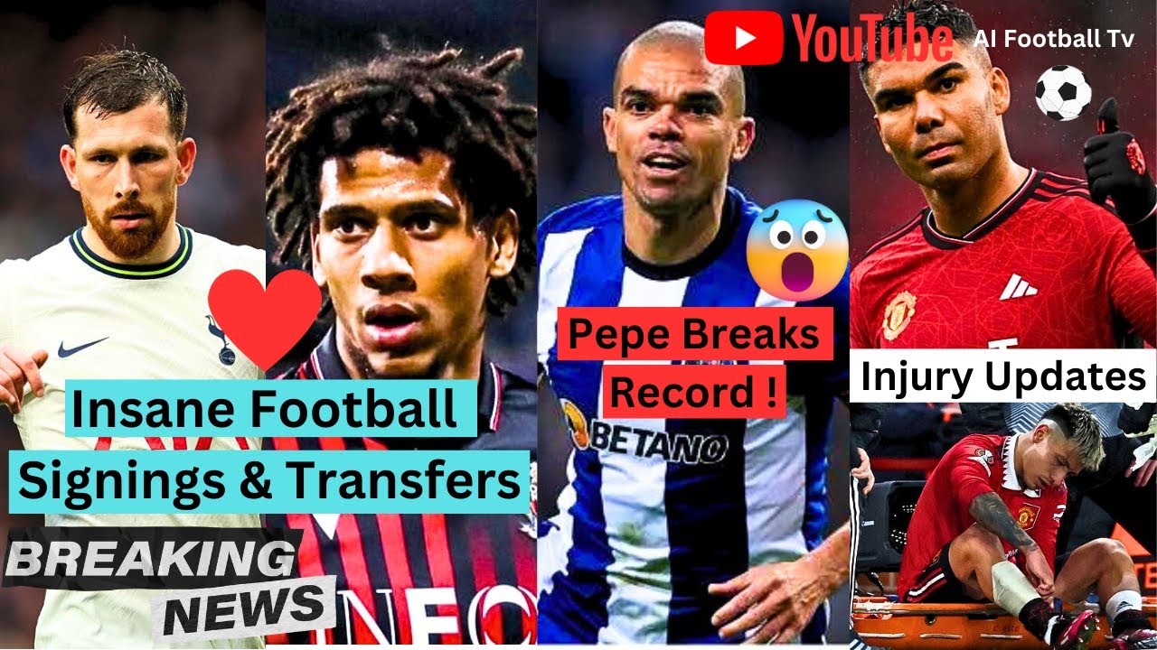 Pepe Breaks Champions League Record At Age of 40 | Signings & Transfer In Football | Injury Updates