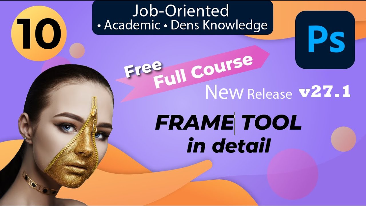 Photoshop Frame Tool Tutorial in Hindi | Smart Image Replace Workflow for Designers