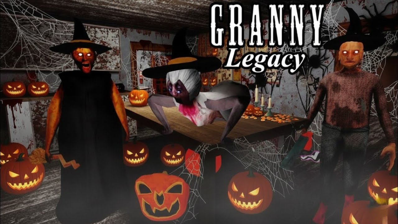 Granny V1.9 Legacy Update: Halloween Mod Gameplay with Grandpa 🎃⚡