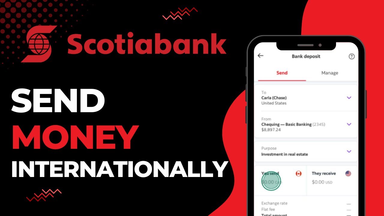 Как сделать международный перевод через Scotia Bank | 2023