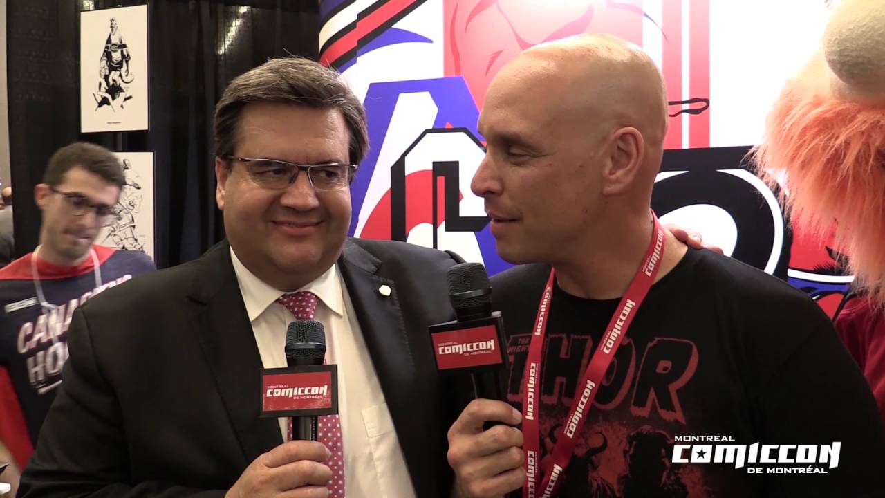 Mayor Denis Coderre at Montreal Comiccon 2016