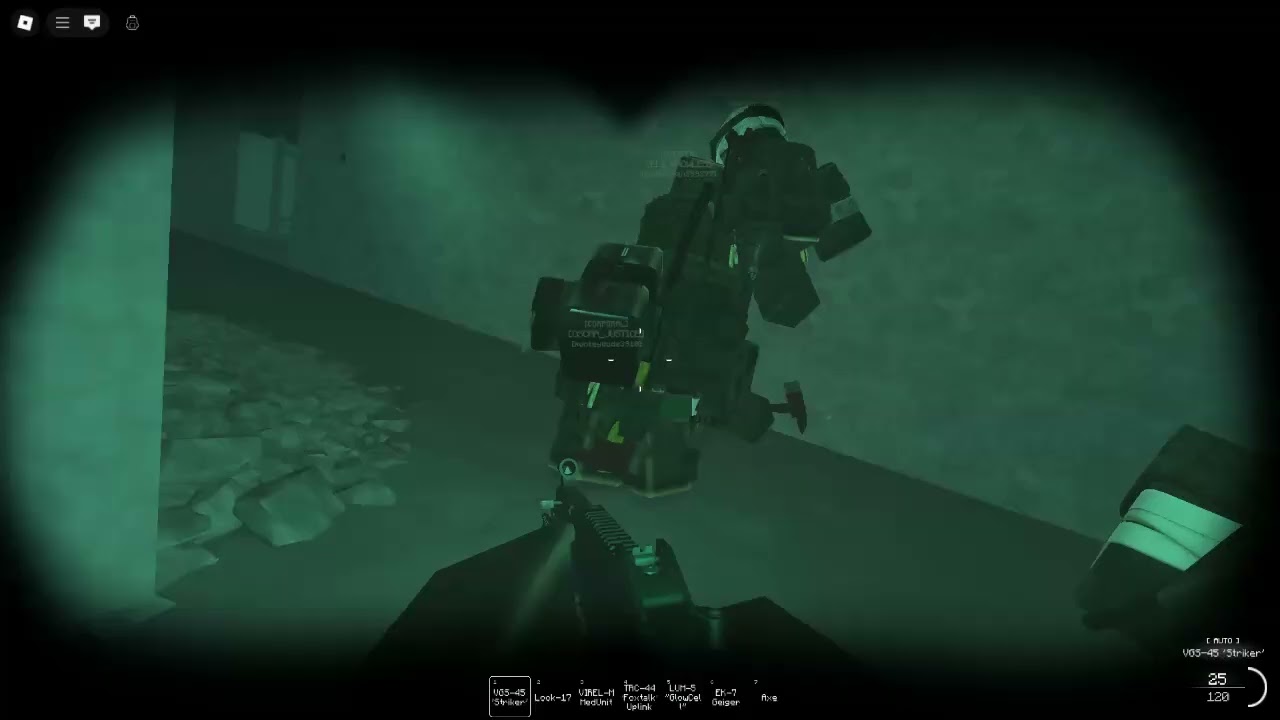 more roblox examination gameplay with the same WE-30 chasseur from the last video