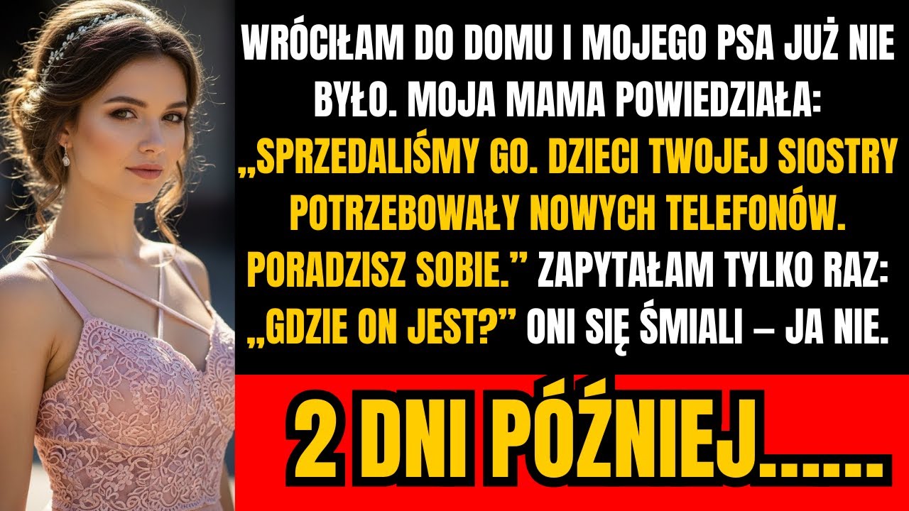 Moja matka sprzedała mojego psa bez pytania — ale nie wiedziała, co zrobię potem...