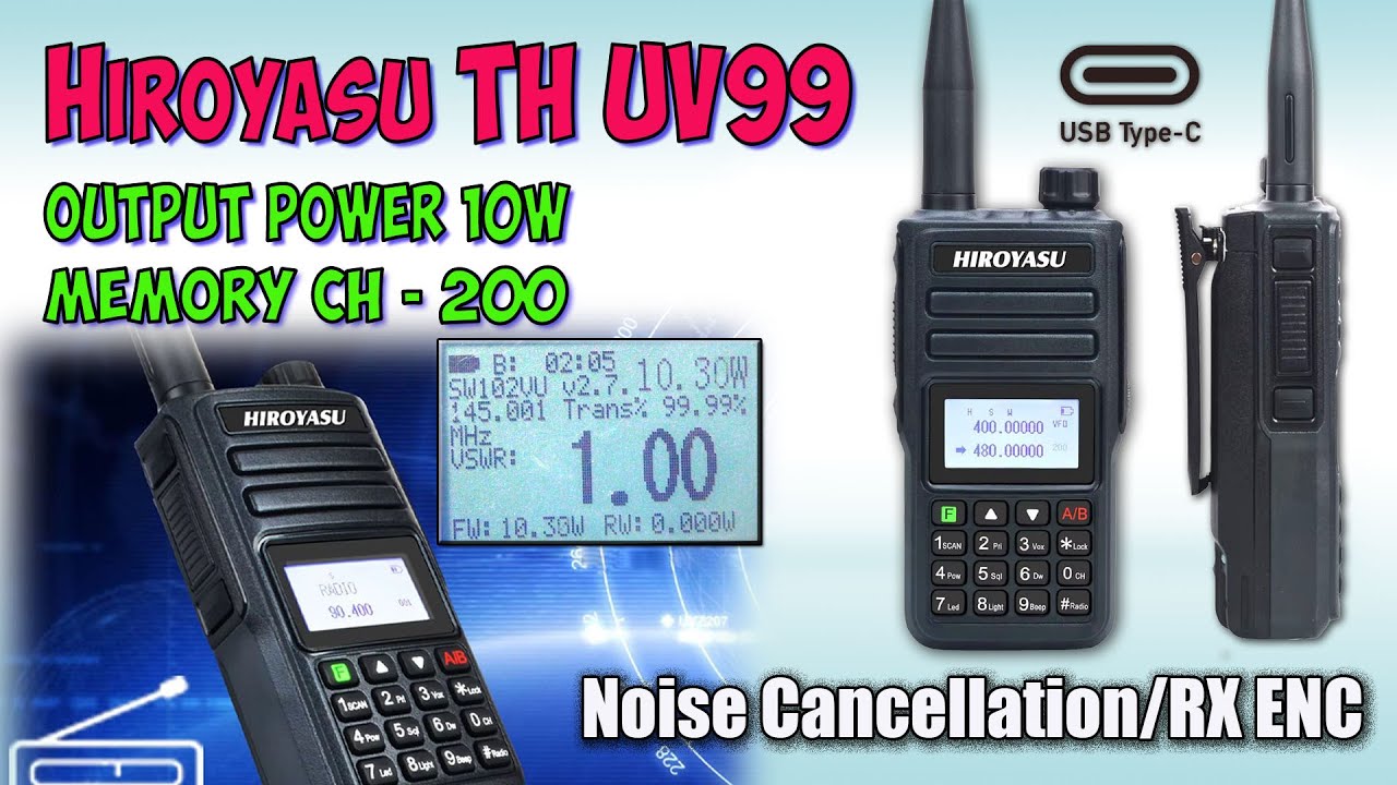 HIROYASU TH-UV99 UHF/VHF 10W &diams; Большой обзор, измерения, тесты.