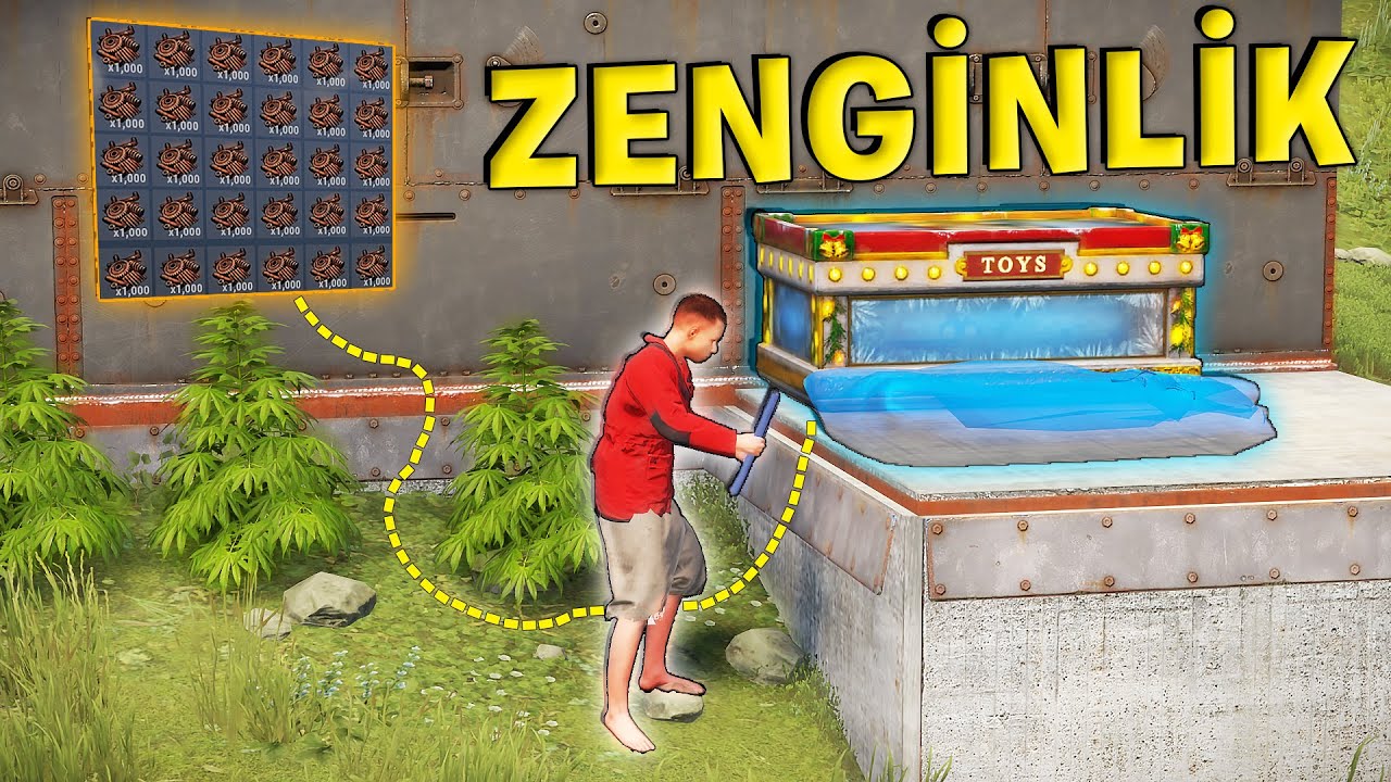 OYUNUN EN ZENGİN OYUNCUSU EVİNİ BANA VERDİ ! (HARİKA RAİDLER ve ZENGİNLİK) Rust Türkçe Film