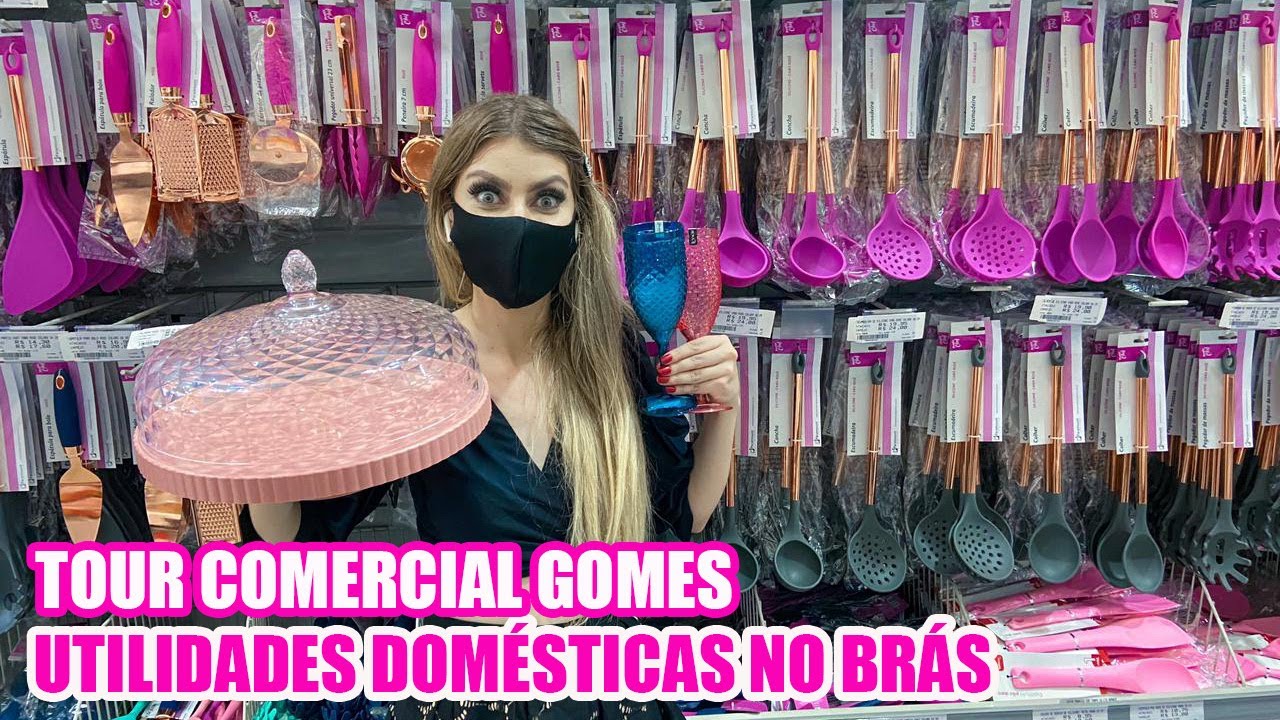 BRÁS - UTILIDADES DOMÉSTICAS NO BRÁS - TOUR PELA LOJA COMERCIAL GOMES