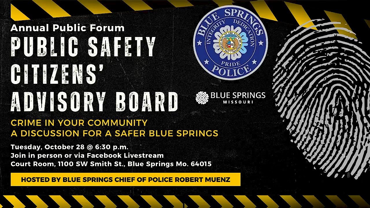 Public Safety Citizens' Advisory Board Annual Public Forum 2025
