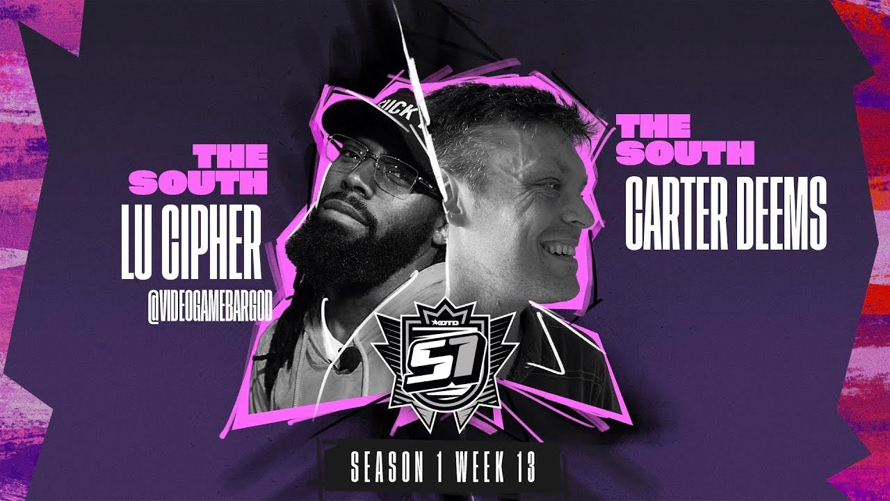 KOTD - Rap Battle - Lu Cipher vs Carter Deems  | S1W13
