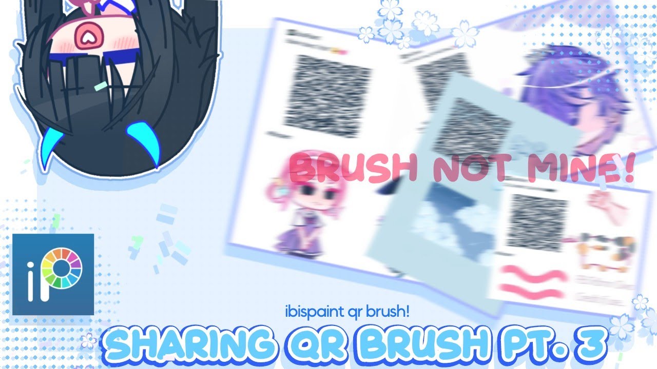 Qr code brush ibispaint x brushes ✨💐😎 pt. 3||ibispaint|sharing my qr brush code