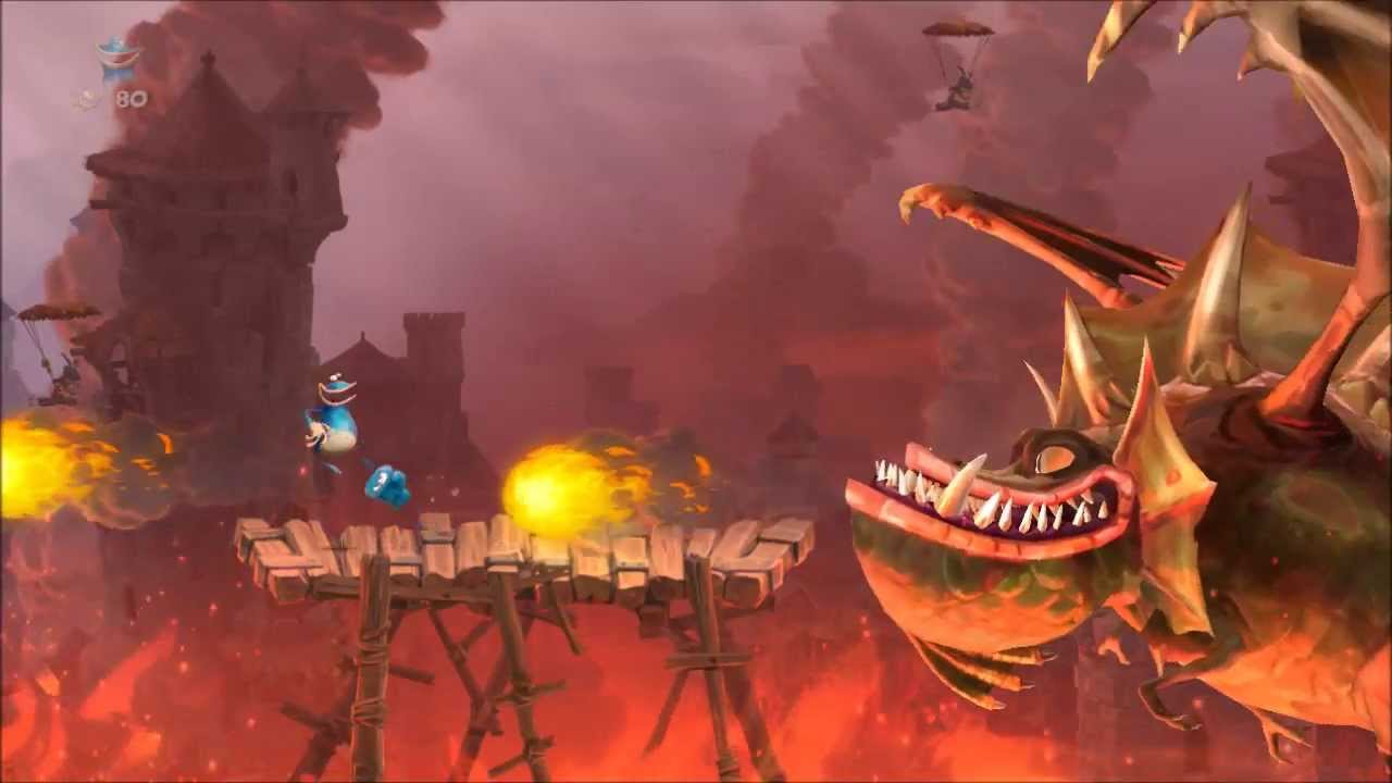Let's Play Rayman Legends (PL) #2 - Jak ustrzelić smoka