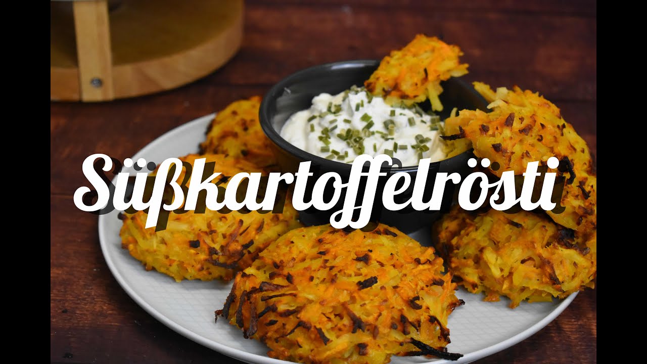 Süßkartoffelrösti - ideal als Snack oder als Beilage zum Hautpgericht
