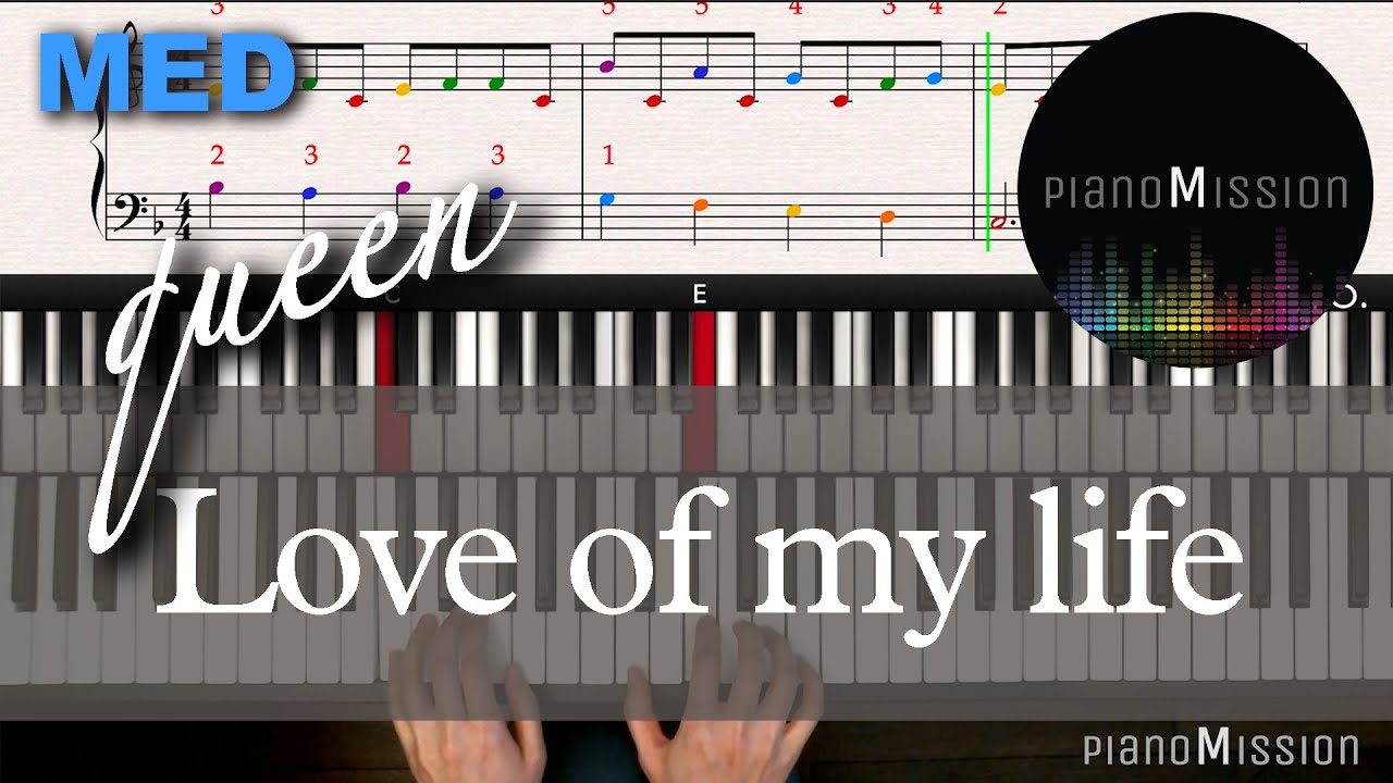 [Real Piano Tutorial] LOVE OF MY LIFE_Queen with Follow-Up Tutorial