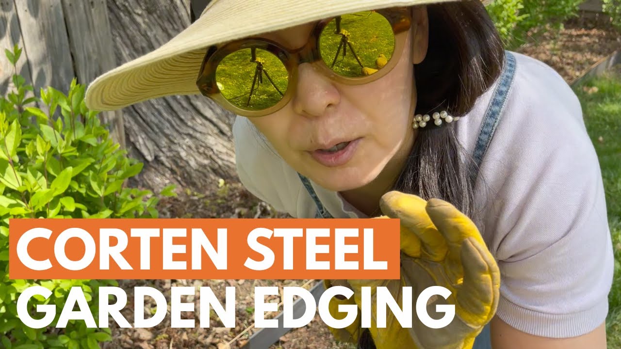 How to Install Corten Steel Landscape Edging | Clean Garden Borders DIY