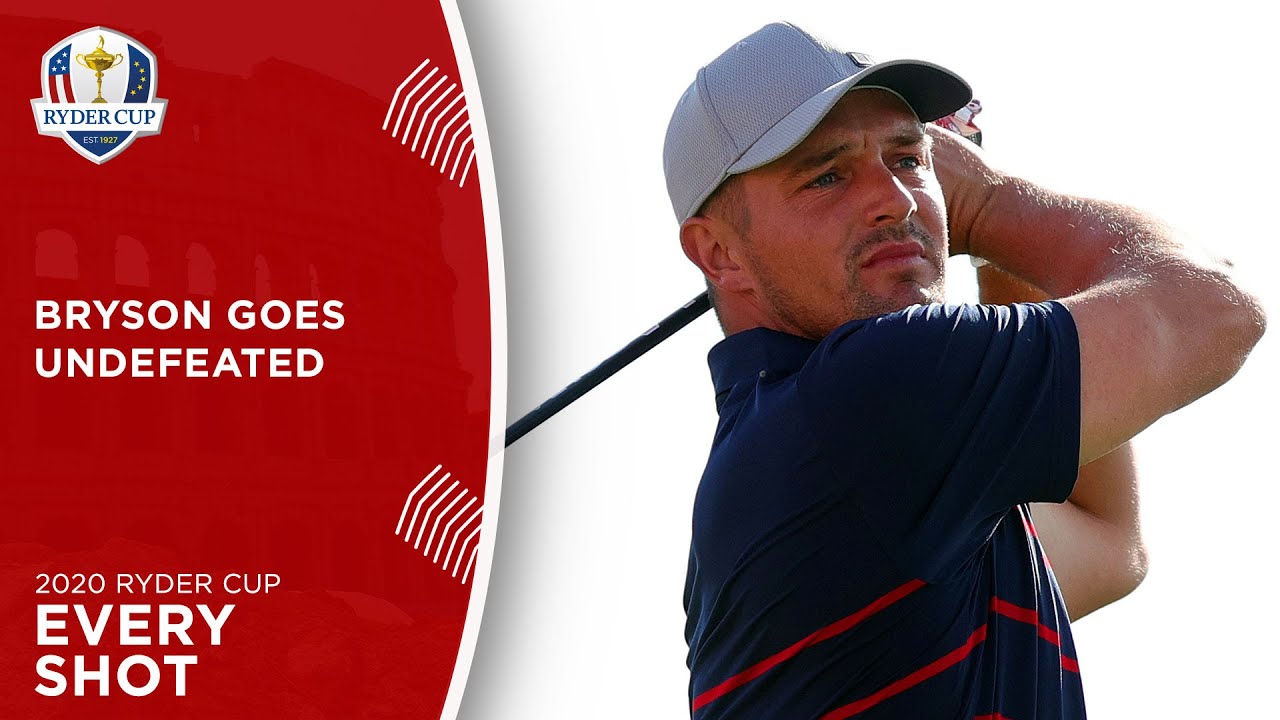 Bryson DeChambeau UNDEFEATED at 2020 Ryder Cup | Every Shot