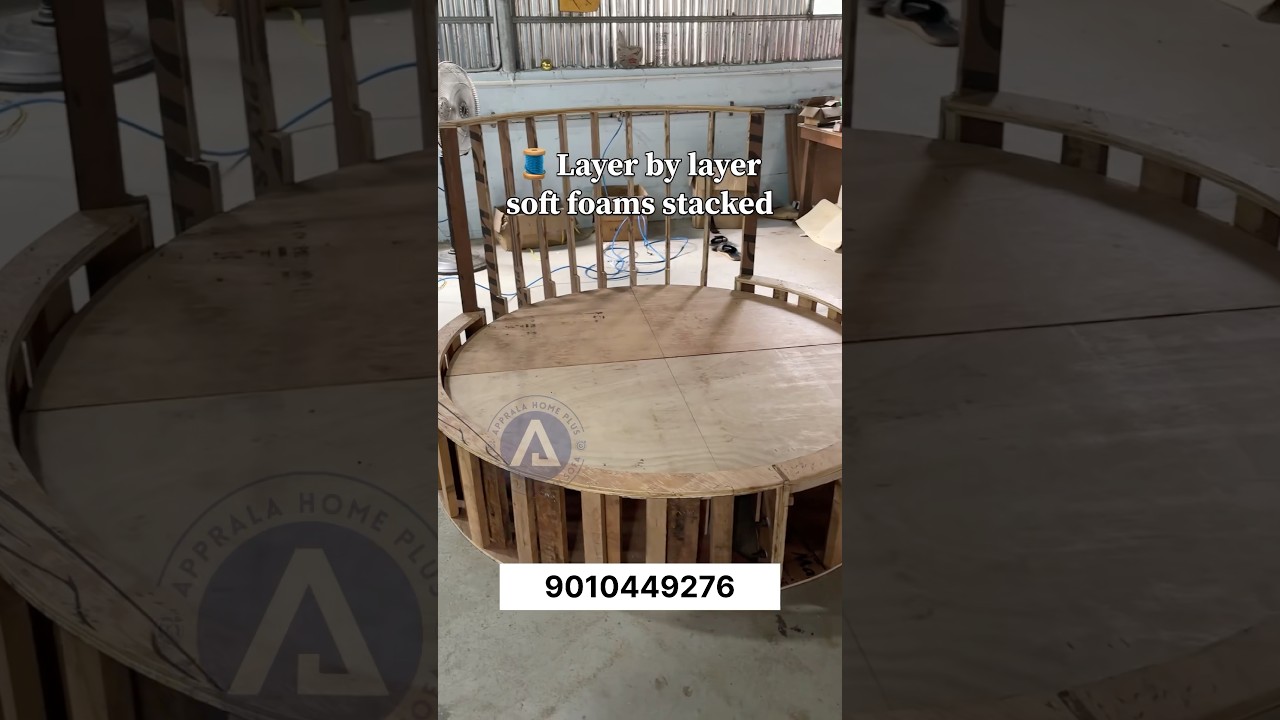 Wait for it ❤️🔥 Upholstery Baby Round Cot | Baby Cot | Medapadu Furniture #cot #coversong #oldies