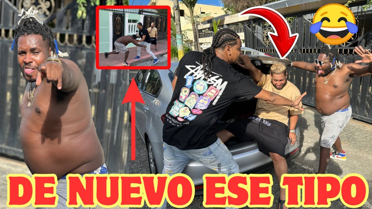 MR BLACK LA FAMA SE SORPRENDE CUANDO AXELBUENISIMO SALE DEL BAUL DEL CARRO