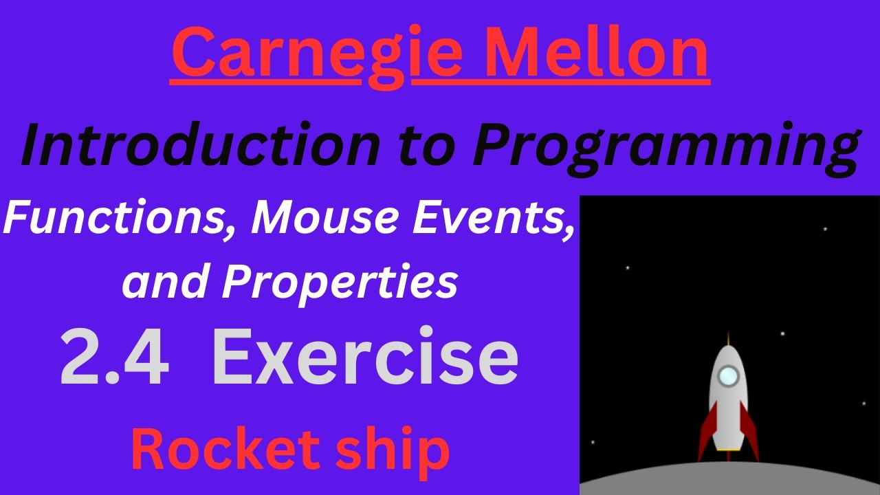 CM Intro to Programming  Unit 2 Lesson 4 Exercise: Rocket Ship