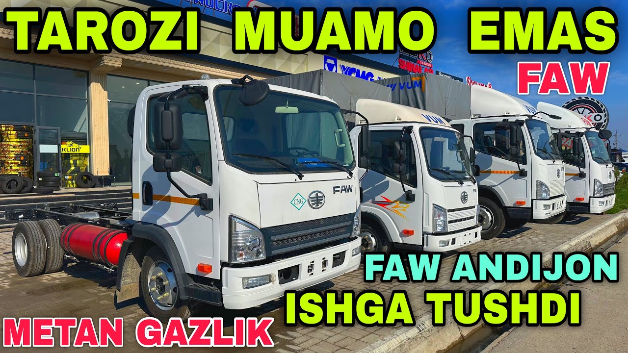 Faw Avto Furgonlari Qarshida Metan Gazlik Furgon Shassi Bartavoy Samasvol Tentovka Фав Юк Мошиналари