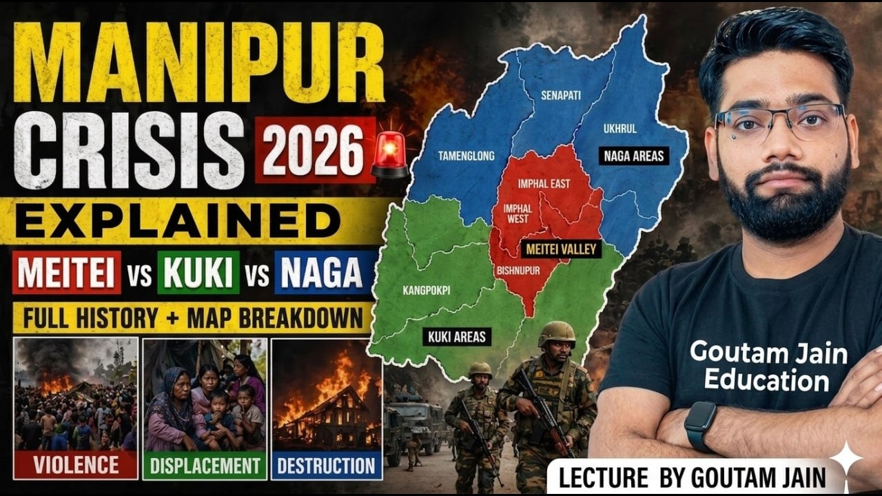 Manipur Crisis Explained 2026| Meitei vs Kuki vs Naga Conflict | Full History + Map Breakdown #news