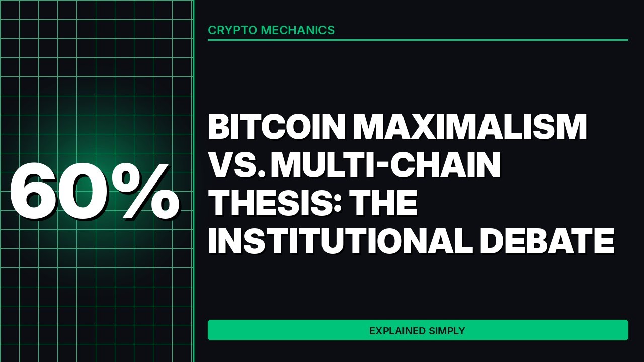 Bitcoin Maximalism vs. Multi-Chain Thesis: The Institutional Debate