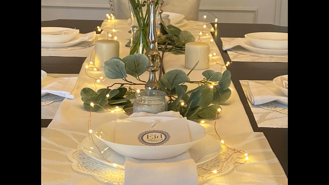 Eid 2020 🕌 | Dinner Party Table Setting | Decor | DIY | Silent Vlog |