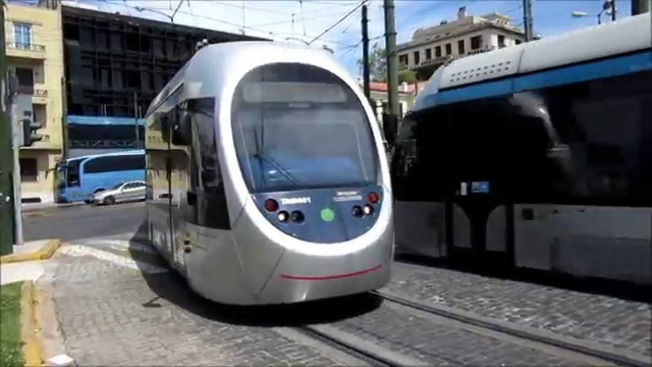 Athens trams - AnsaldoBreda Straßenbahnen in Athen - Athén villamosok