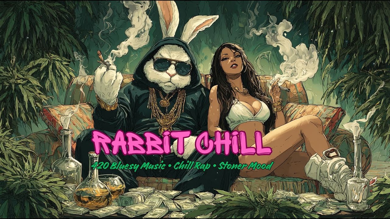 Quiet Smoke Room — 420 Bluesy Music | Chill Rap • Stoner Mood Vibes [Rabbit Chill]