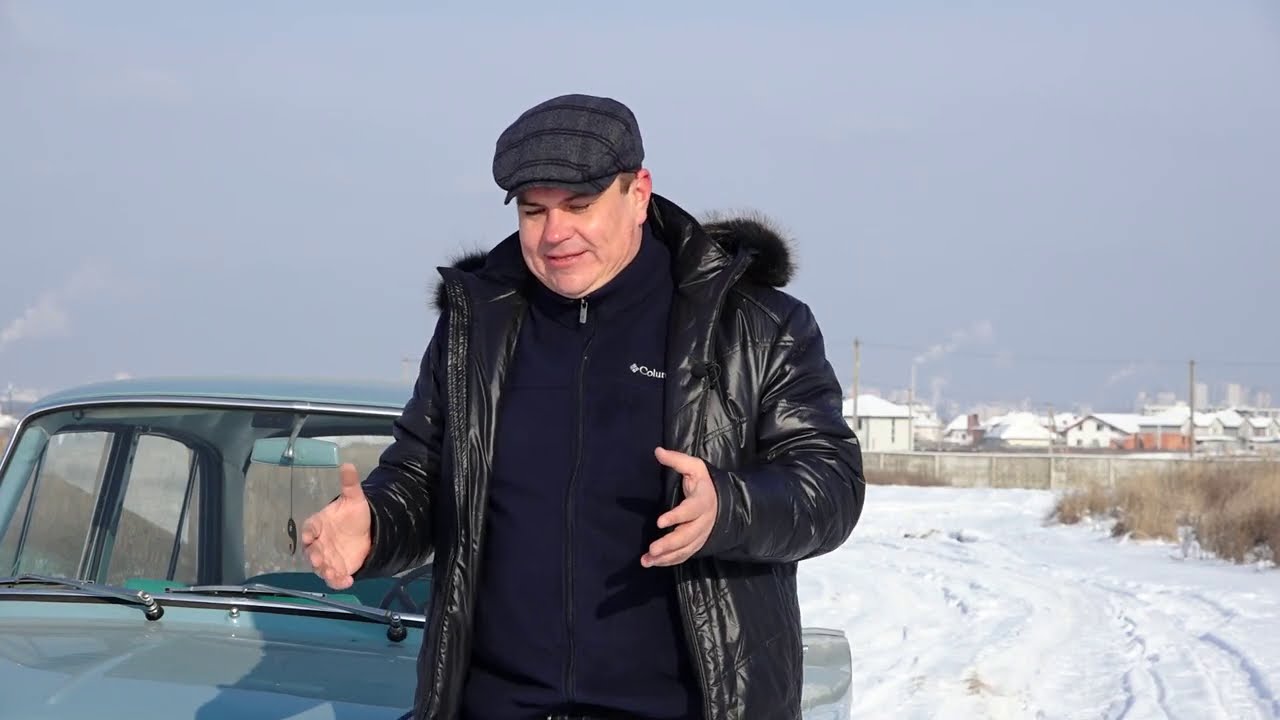 Как ведёт себя зимой Москвич на советской резине? Москвич Иж 408 зимний тест драйв.