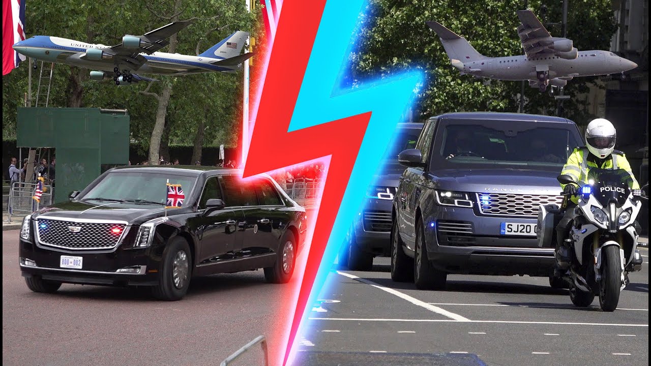 United States President | British Prime Minister - Motorcades & Aircraft