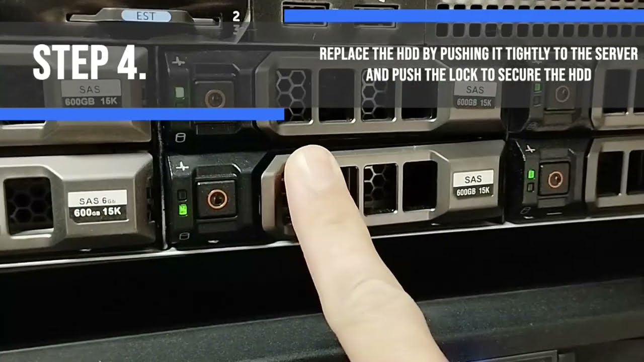 Replacing failed hdd on Dell  R720 server | How to