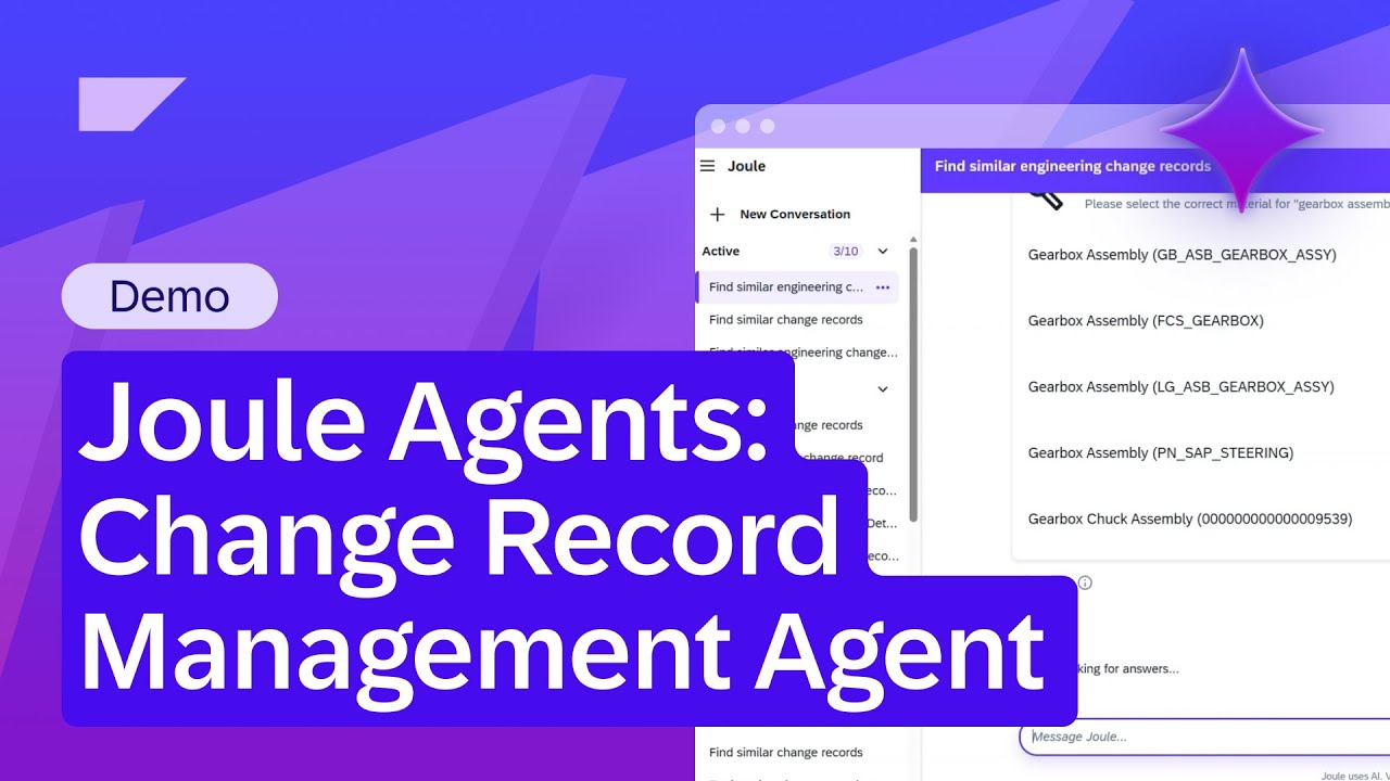 Joule Agents: Change Record Management Agent | Demo