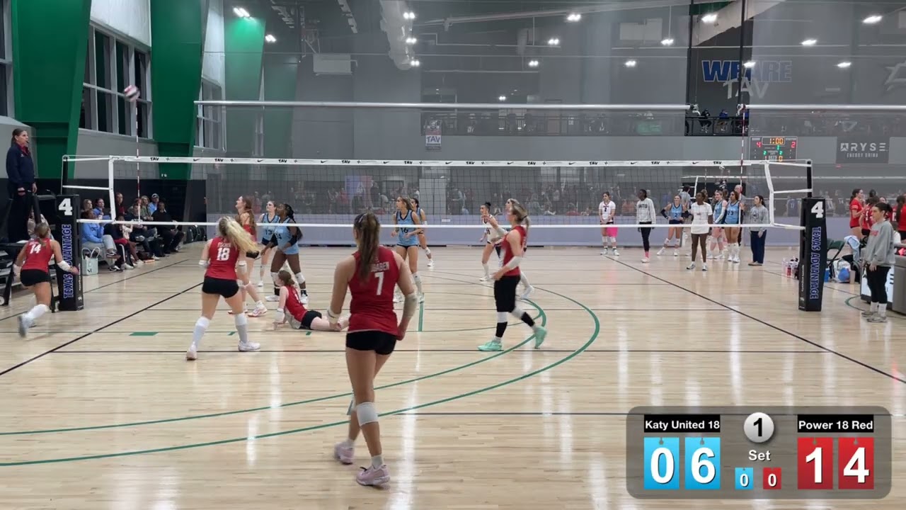 Power 18 Red vs Katy United 18; 2/13/26 AVC Pool Play Day 1