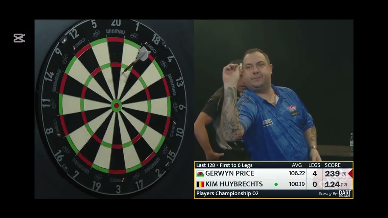 gerwyn price vs kim huybertchts player championship 2 round 1 [FULL MATCH]
