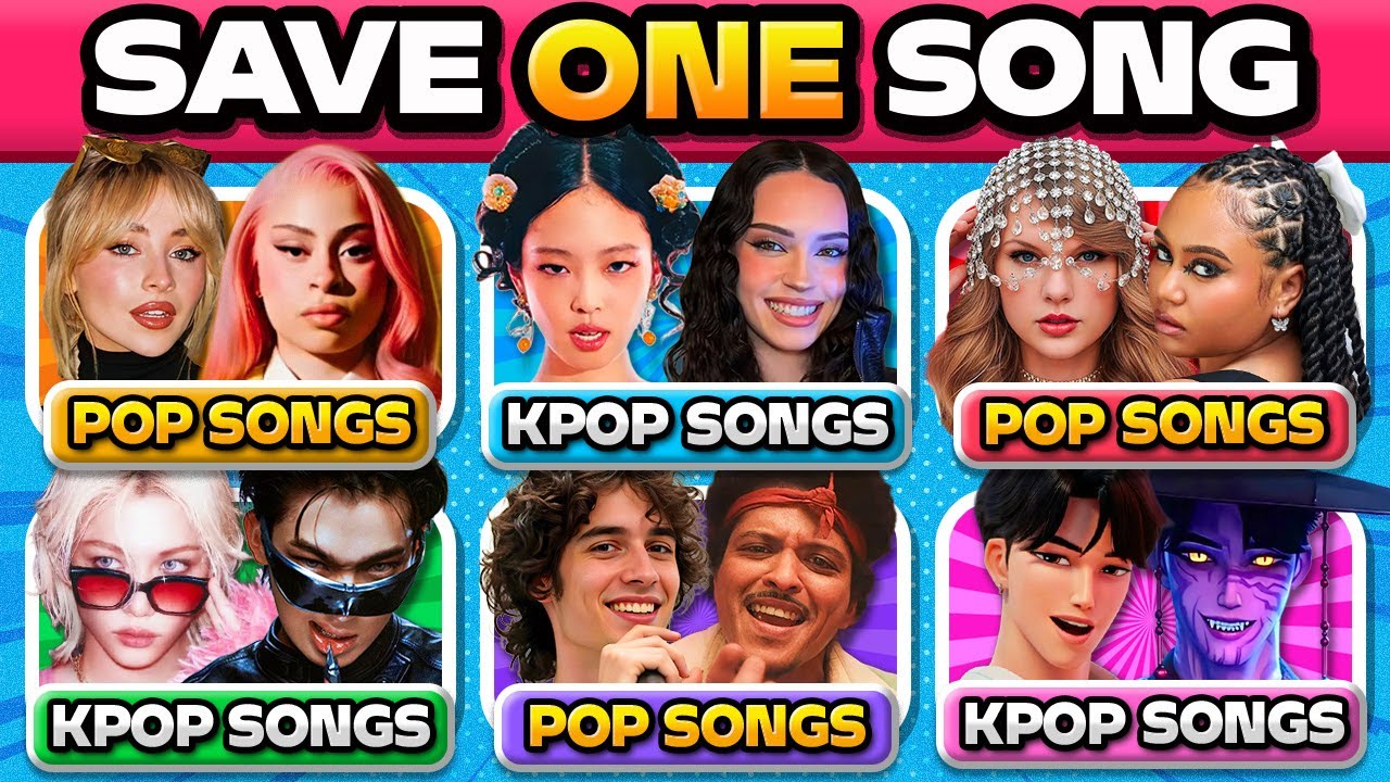 KPOP vs POP: 3 SONGS vs 3 SONGS✨Save One Drop One | Music Quiz 2026