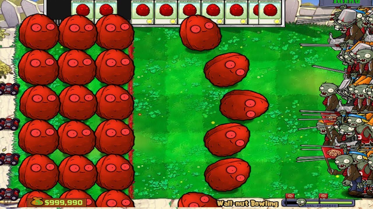 Wall-Nut Bowling 2 vs all Zombies PVZ Hack | Plants vs Zombies