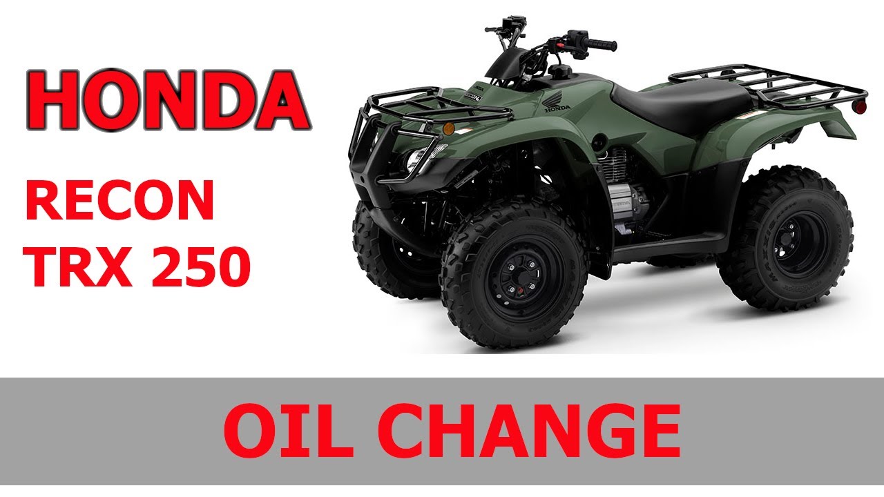Honda Recon TRX 250 Oil Change