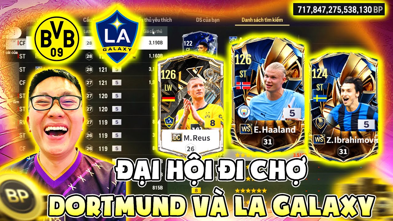 Phá Nhanh Gần Triệu Tỷ BP Tươi ILF Build Team Color DORTMUND & LA GALAXY Khủng Nhất FC Online 2025